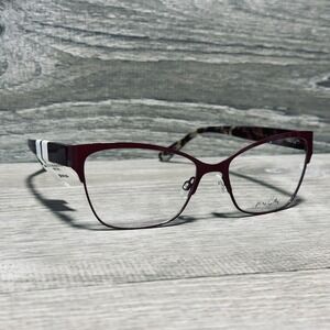 Max Cole MC 1514 30 Eyeglass Frames Womens 55-16-140 Red Cat Eye Tortoise